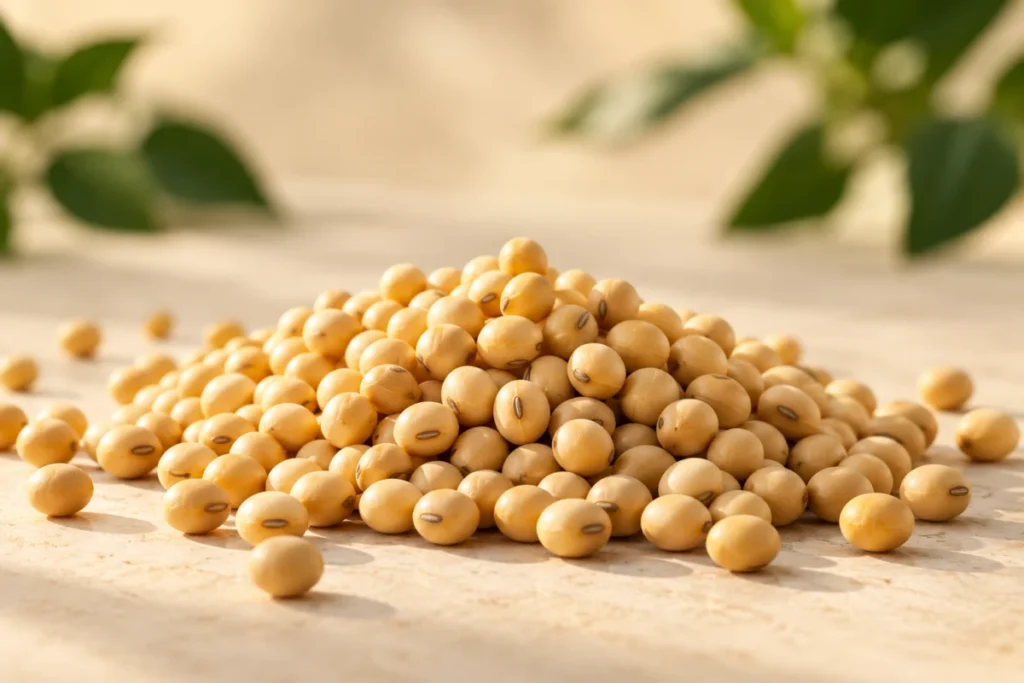 Illustrative whole soybeans